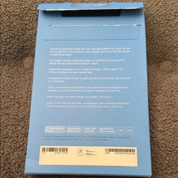 Amazon Kindle Oasis - Blue and Graphite - Picture 4 of 7